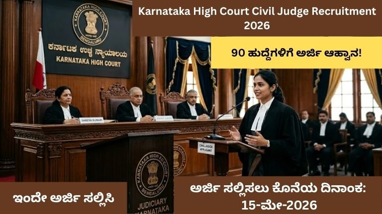 Karnataka High Court Civil Judge Recruitment 2026