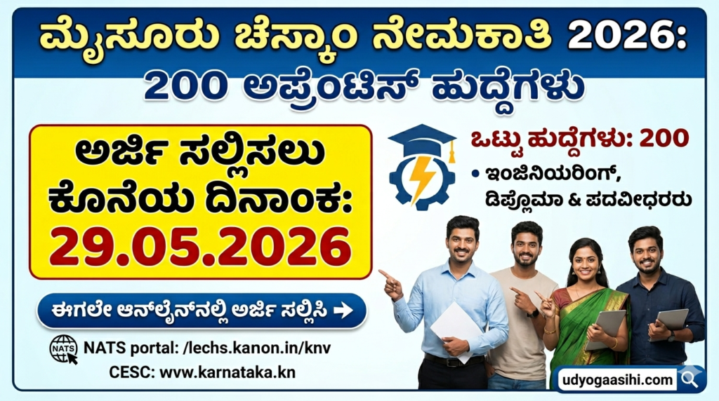CESOM Mysore Recruitment 2026