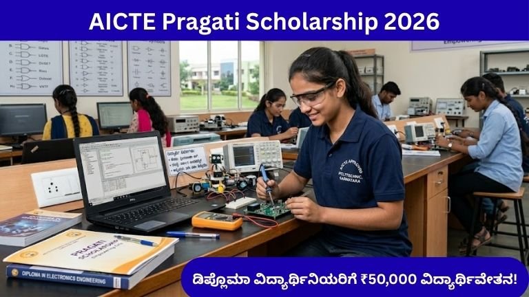 AICTE Pragati Scholarship for Diploma Girl Students 2026