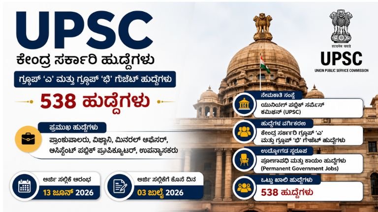UPSC Recruitment 2026: Apply Online for 538 Group A & B Posts