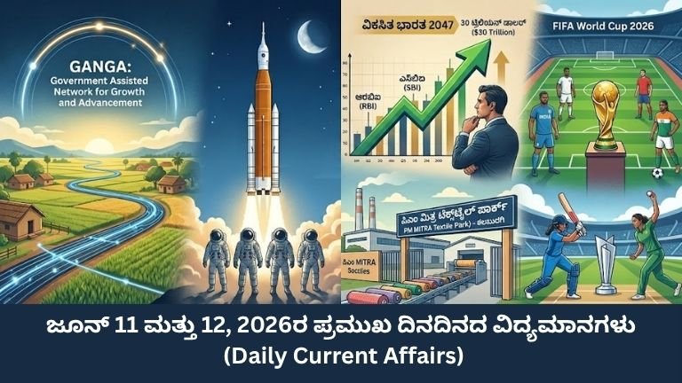Daily Current Affairs for June 11 and 12 2026