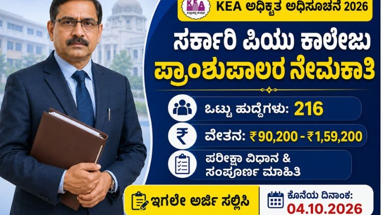 KEA PU Principal Recruitment 2026